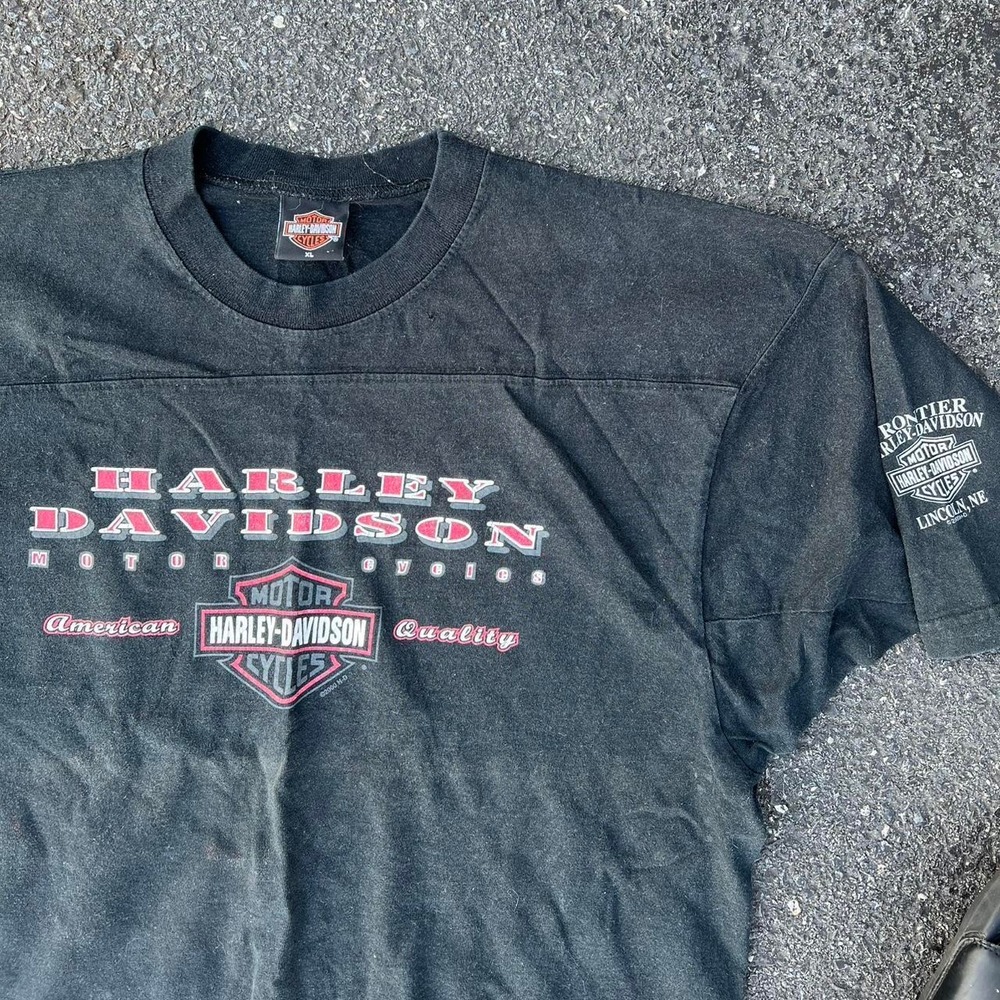 1990s Harley Davidson Graphic AOP shirt size XL